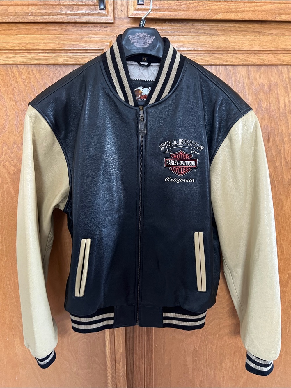 Vintage Harley Davidson Leather 2 Tone Classic Jacket Sz S